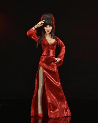 NECA 8" Scale Clothed Action Figure - Elvira (Red, Fright and Boo!)