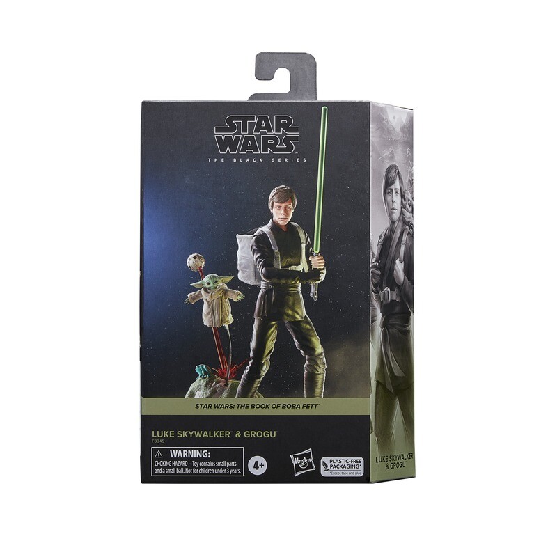 Star Wars The Black Series 6" Deluxe Luke Skywalker & Grogu Action Figure Set