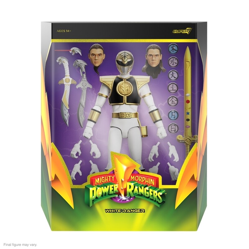 Super7 MMPR Wave 4 Ultimate - Mighty Morphin Power Rangers White Ranger