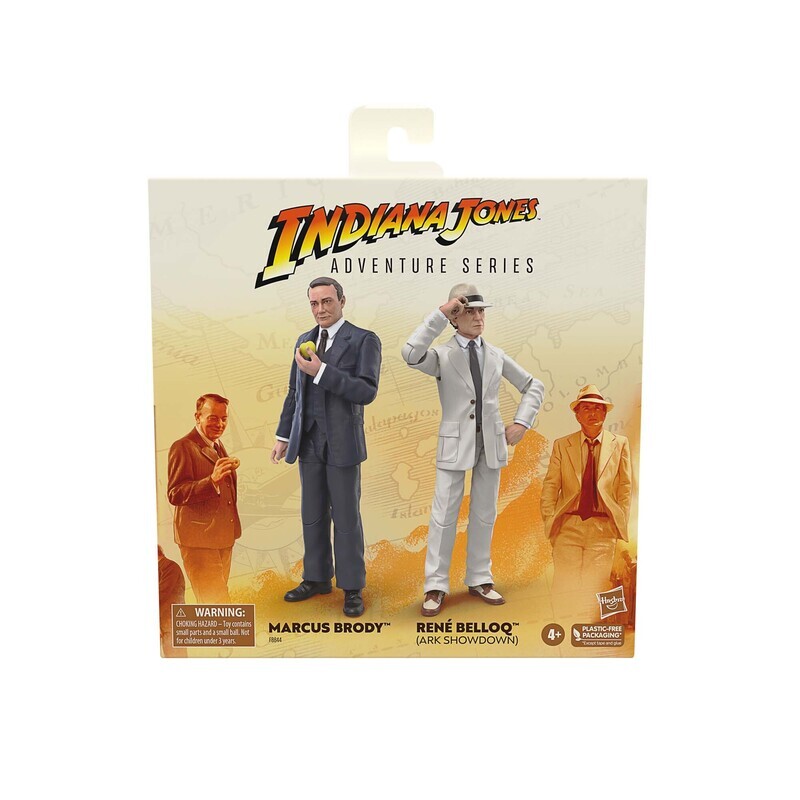 Indiana Jones Adventure Series 6" Marcus Brody & René Belloq (Ark Showdown)