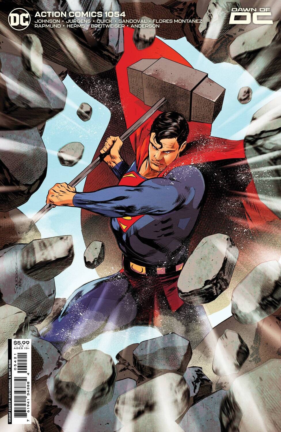 ACTION COMICS #1054 CVR B RAFA SANDOVAL CARD STOCK VAR
DC COMICS
(26th April 2023)