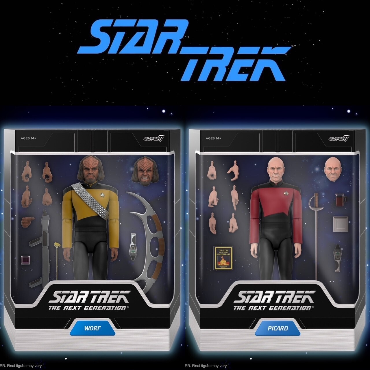 Super7 - Star Trek The Next Generation ULTIMATES! Wave 2 Set of 2