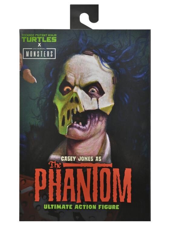 NECA Universal Monsters X Teenage Mutant Ninja Turtles 7" Scale Ultimate TMNT Casey Jones The Phantom of the Opera