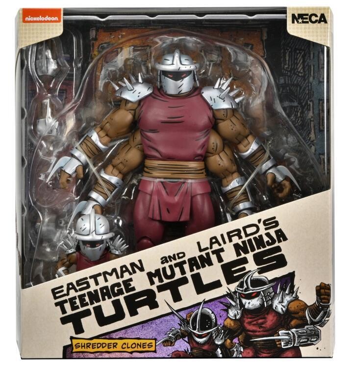 NECA TMNT Teenage Mutant Ninja Turtles Shredder Clone and Mini Shredder Deluxe (Mirage Comics)
