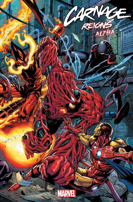 CARNAGE REIGNS ALPHA #1
MARVEL COMICS
(4th May 2023) CARNAGE REIGNS ALPHA #1
MARVEL COMICS
(4th May 2023)