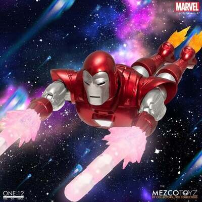 **PRE ORDER** MEZCO ONE:12 COLLECTIVE Silver Centurion Iron Man Deluxe Action Figure Set