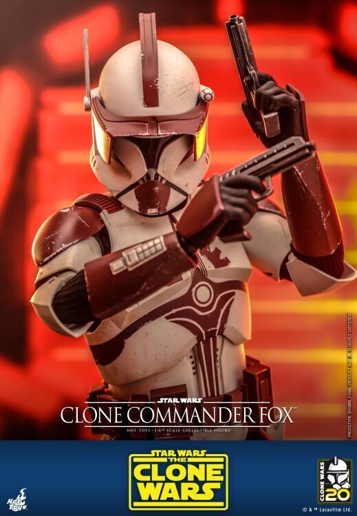 Pre Order** Hot Toys 1:6 Clone Commander Fox (The Clone Wars)