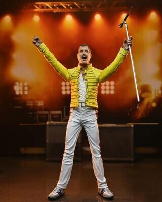 NECA 7" Scale Queen Freddie Mercury (Yellow Jacket) Action Figure