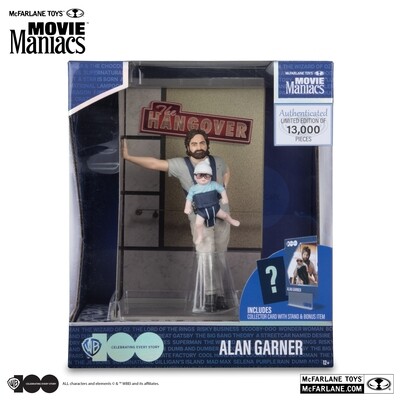 McFarlane Toys MOVIE MANIACS WAVE 2 Alan Garner (The Hangover)