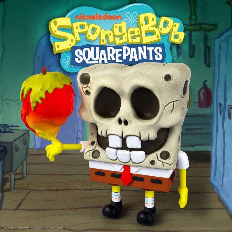 **PRE ORDER** Super7 -SpongeBob SquarePants ULTIMATES! Wave 3 - SKULL HEAD SPONGEBOB (SKULLPANTS)