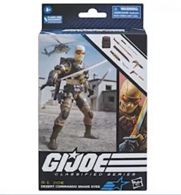 GI JOE Classified Series 6" Desert Commando Snake Eyes Action Figure (IMPORT)
