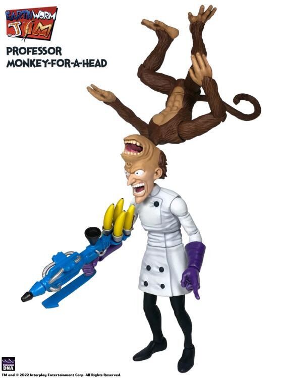 **PRE ORDER** PREMIUM DNA Earthworm Jim Bob Professor Monkey for a Head