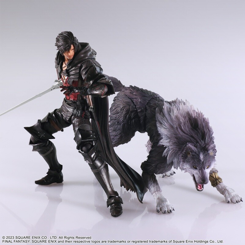 Square Enix Final Fantasy 16 (XVI) Bring Arts Clive Rosfield and Torgal 2 Pack