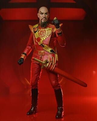 NECA 7" Scale Flash Gordon Movie Ultimate Ming The Merciless (Red Military) Figure