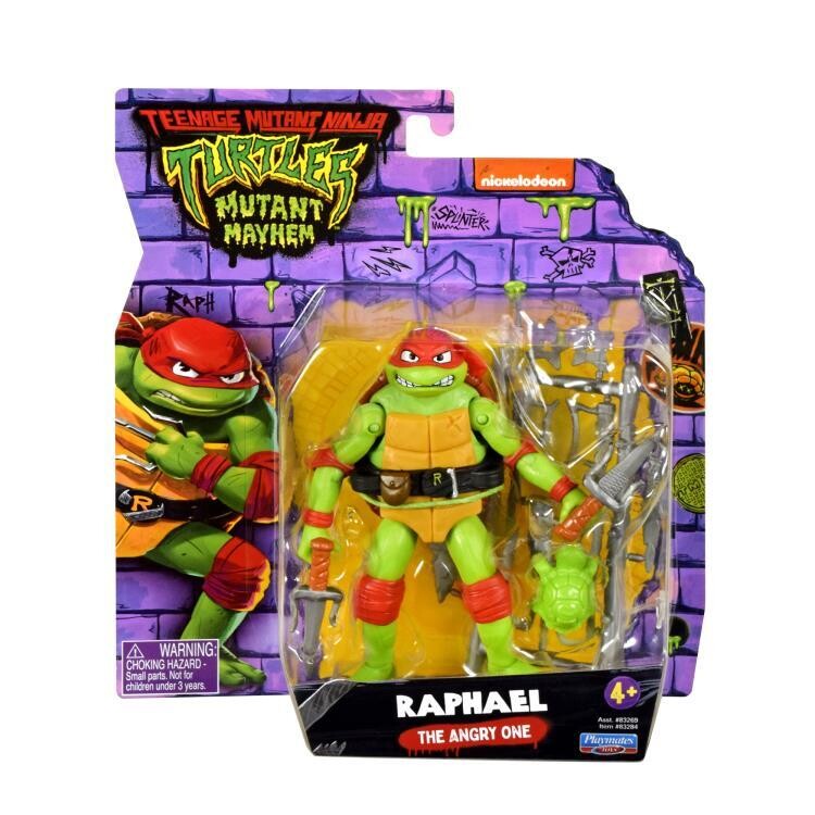 PLAYMATES TMNT Mutant Mayhem Raphael Figure PLAYMATES TMNT Mutant Mayhem Raphael Figure