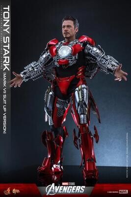 **PRE ORDER** Hot Toys 1/6 Scale TONY STARK (MARK VII SUIT-UP VERSION)