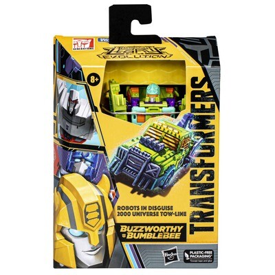 Transformers Buzzworthy Bumblebee Legacy: Evolution Robots in Disguise 2000 Universe DELUXE Tow-Line