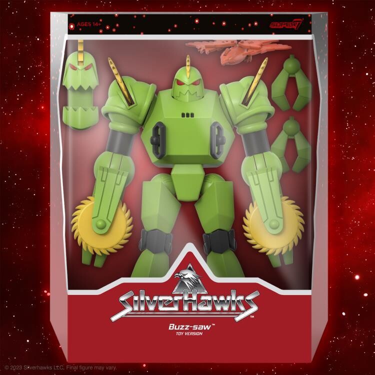 Super7 SilverHawks Ultimates WAVE 4 Buzz-Saw (TOY VERSION)