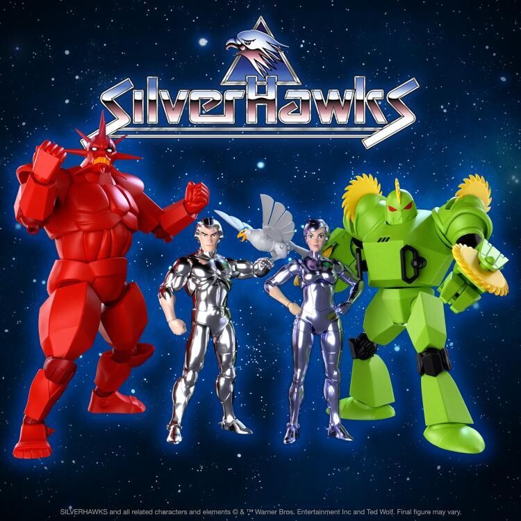 Super7 SilverHawks Ultimates WAVE 4 SET OF 4 (TOY VERSIONS)