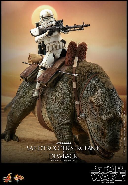 **PRE ORDER** Hot Toys Star Wars The Clone Wars: Sandtrooper Sergeant and Dewback DELUXE SET (A New Hope)
