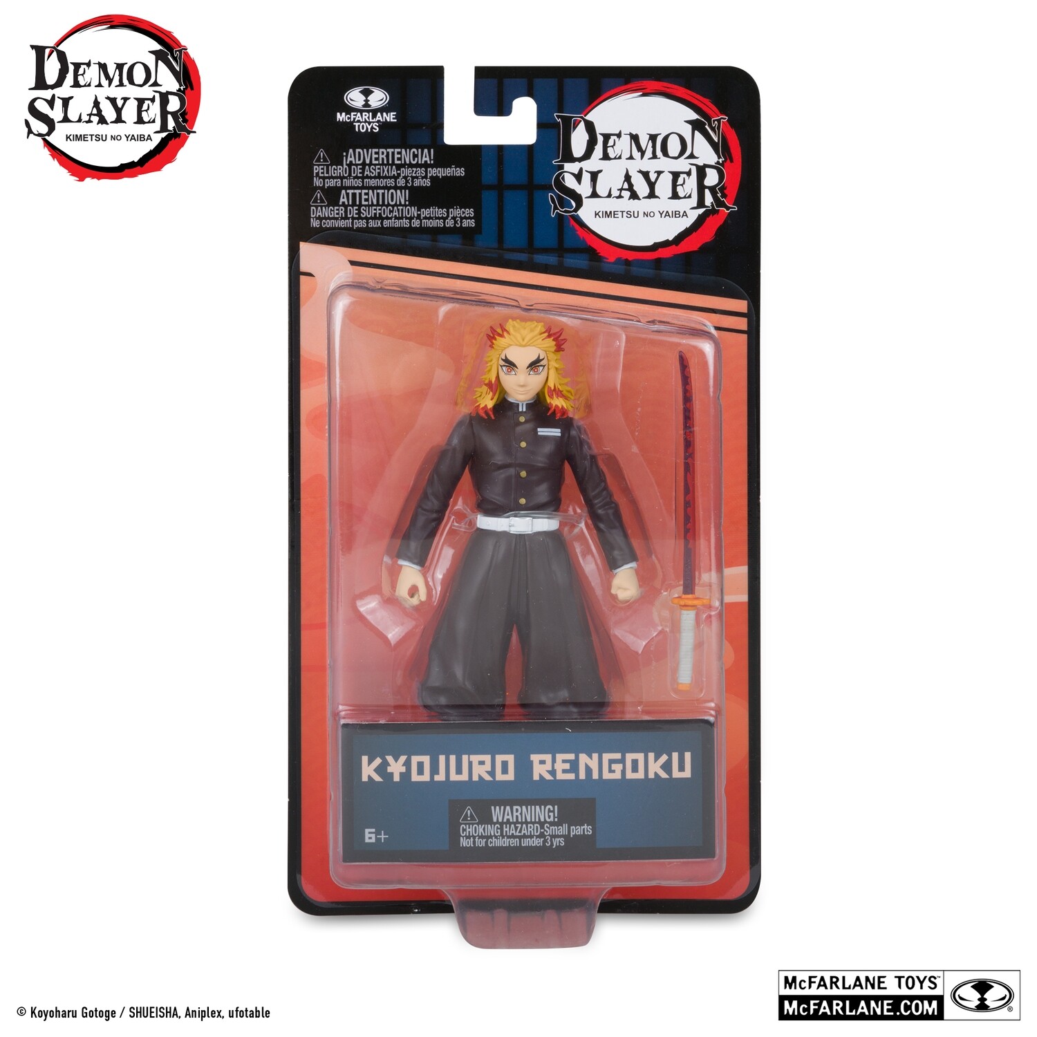 McFarlane Toys - 5" Demon Slayer Kyojuro Rengoku Action Figure