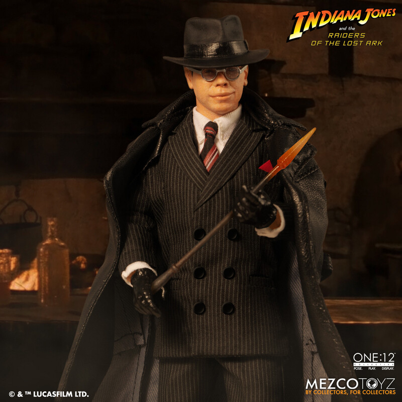 MEZCO ONE:12 COLLECTIVE Major Toht and Ark of the Covenant Deluxe Boxed Set