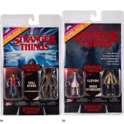 MCFARLANE TOYS STRANGER THINGS PAGE PUNCHERS WAVE 1 FIGURE 2-PACK SET OF 2