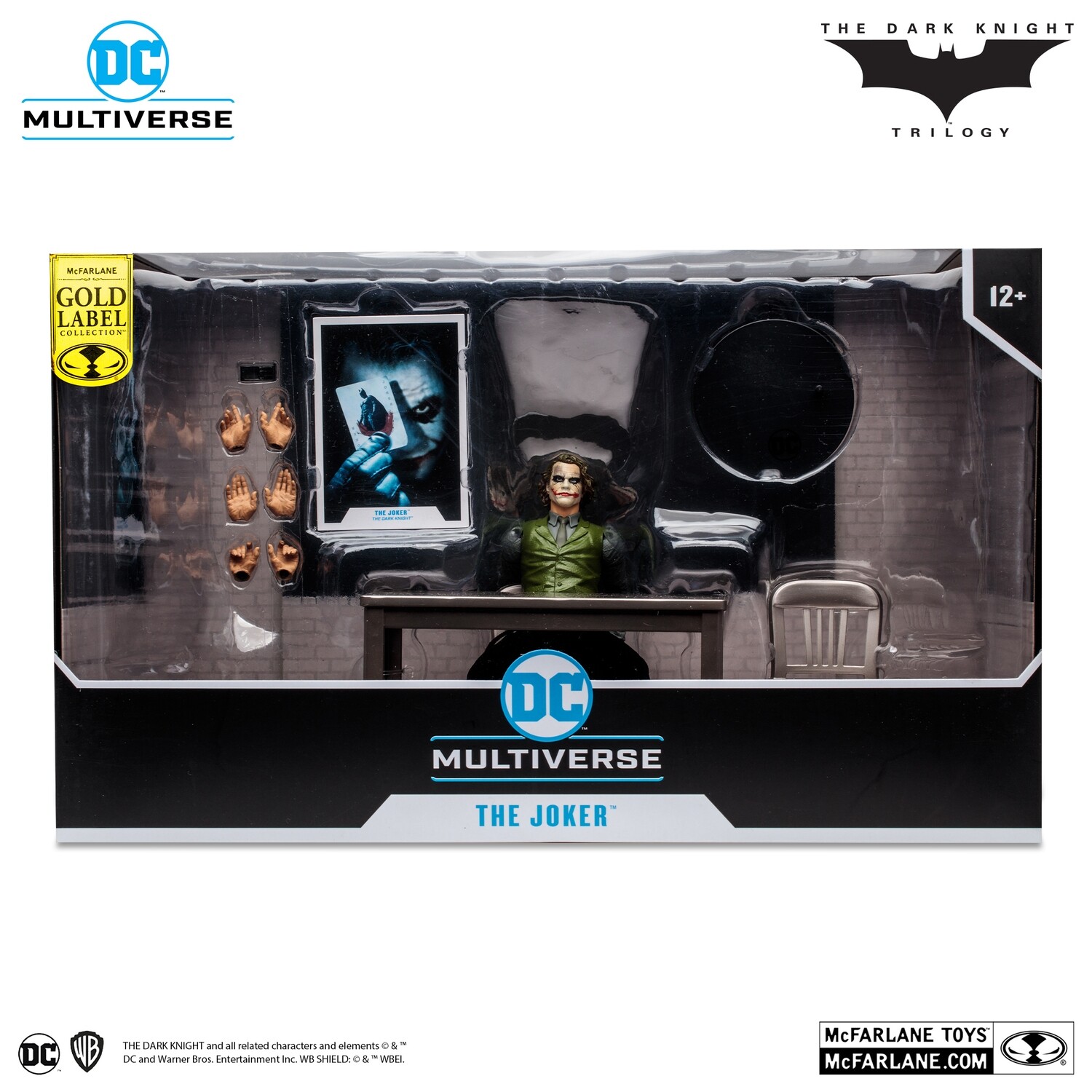 MCFARLANE TOYS DC MULTIVERSE THE JOKER INTERROGATION ROOM (THE DARK KNIGHT) GOLD LABEL **LIMIT 1 PER PERSON**