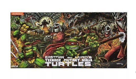 NECA 7" Scale Action Set TMNT Teenage Mutant Ninja Turtles 4 PACK EXCLUSIVE BOXSET (Mirage Comics)