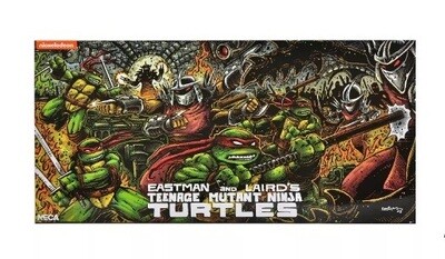 NECA 7" Scale Action Set TMNT Teenage Mutant Ninja Turtles 4 PACK EXCLUSIVE BOXSET (Mirage Comics)