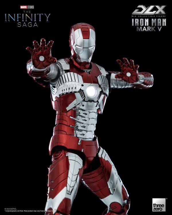 Threezero Avengers: Infinity Saga DLX Iron Man Mark 5 (V) 1/12 Scale Figure