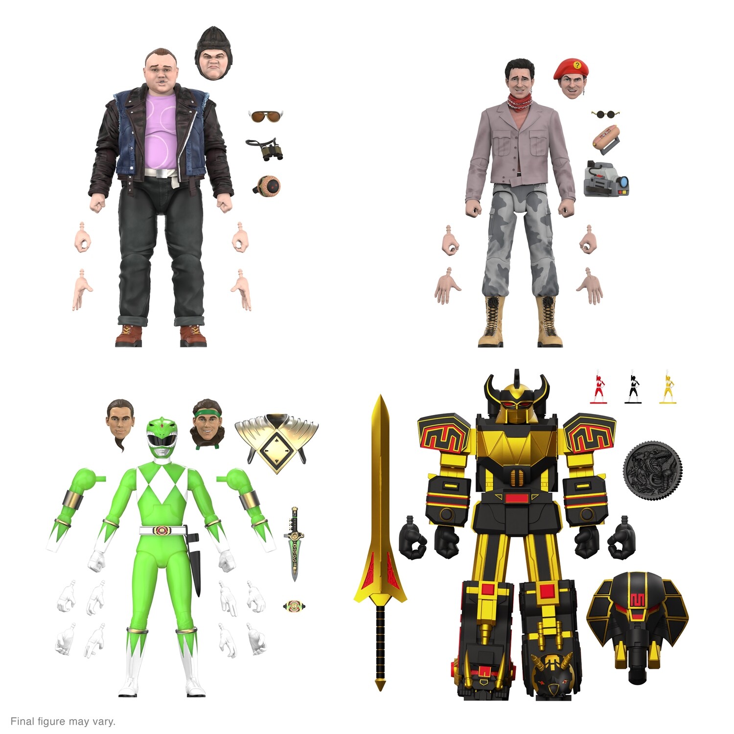 Super7 MMPR Wave 5 Ultimate Mighty Morphin Power Rangers SET OF 4