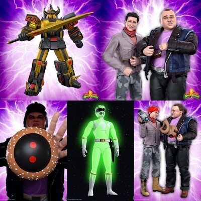 **PRE ORDER** Super7 - MMPR Wave 5 Ultimate Mighty Morphin Power Rangers SET OF 4 FIGURES
