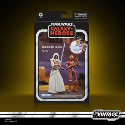 Star Wars The Vintage Collection HK-47 & Jedi Knight Revan 3.75” Star Wars: Galaxy of Heroes Action Figures 2-Pack
