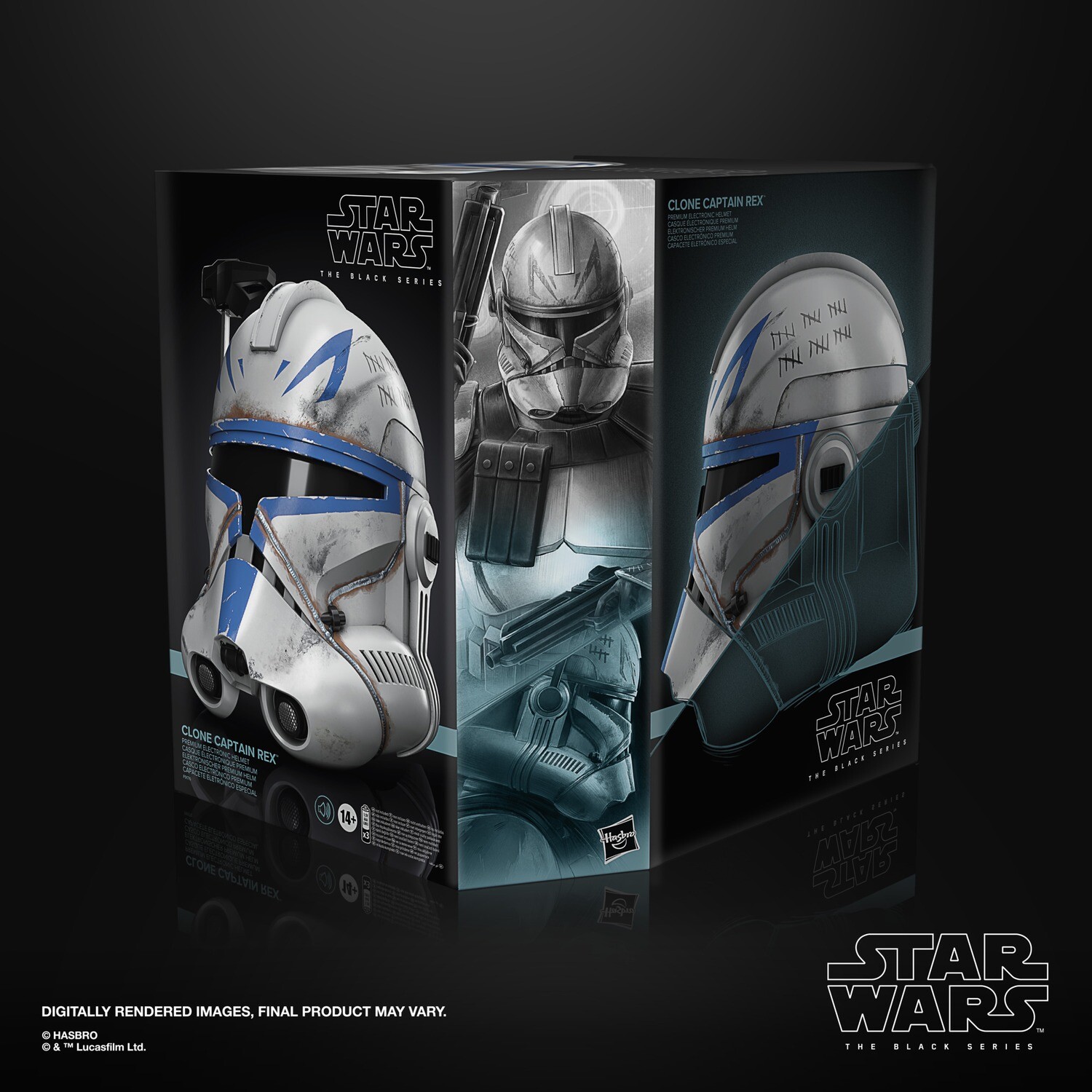 Figurine de collection Star Wars Casque électronique Black Series Clone  Trooper Phase II