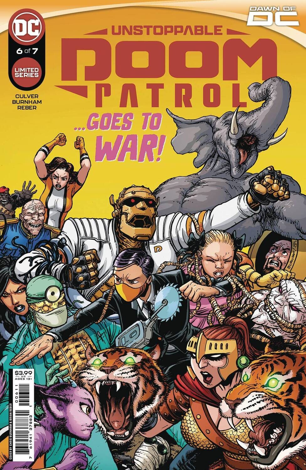 UNSTOPPABLE DOOM PATROL #6 (OF 7) CVR A CHRIS BURNHAM
DC COMICS
(4th October 2023)