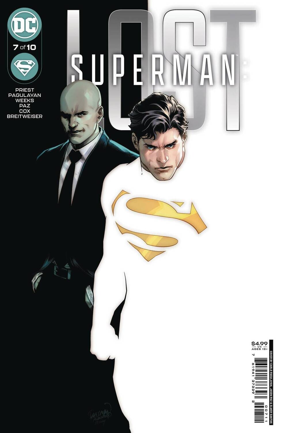 SUPERMAN LOST #7 (OF 10) CVR A CARLO PAGULAYAN & JASON PAZ
DC COMICS
(11th October 2023)