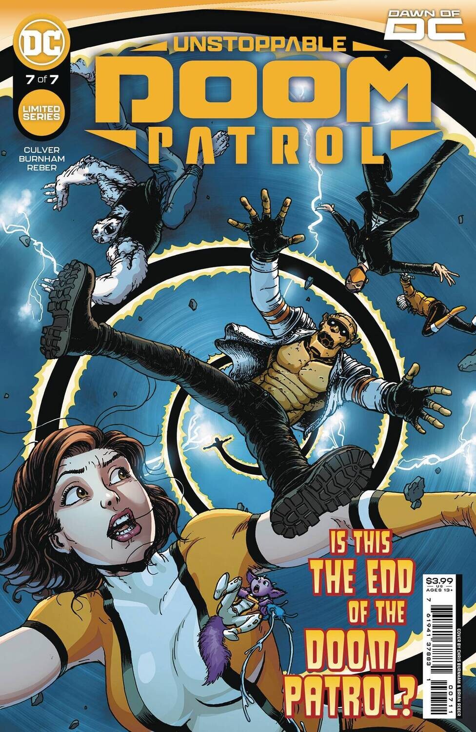 UNSTOPPABLE DOOM PATROL #7 (OF 7) CVR A CHRIS BURNHAM
DC COMICS
(25th October 2023)