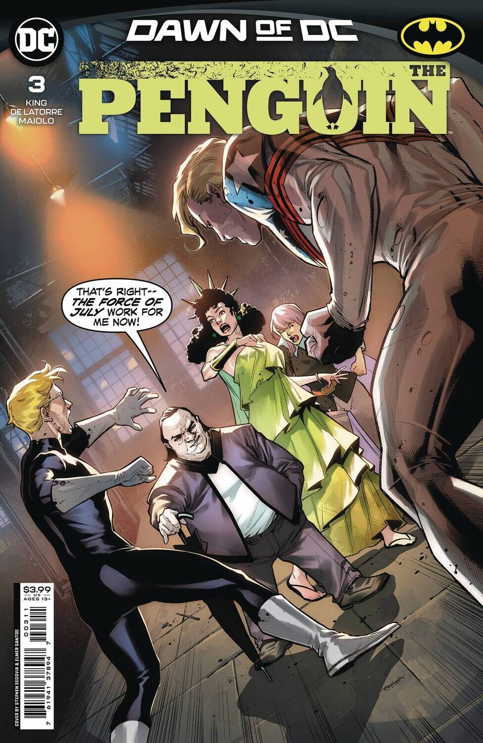 PENGUIN #3 CVR A STEPHEN SEGOVIA
DC COMICS
(25th October 2023)