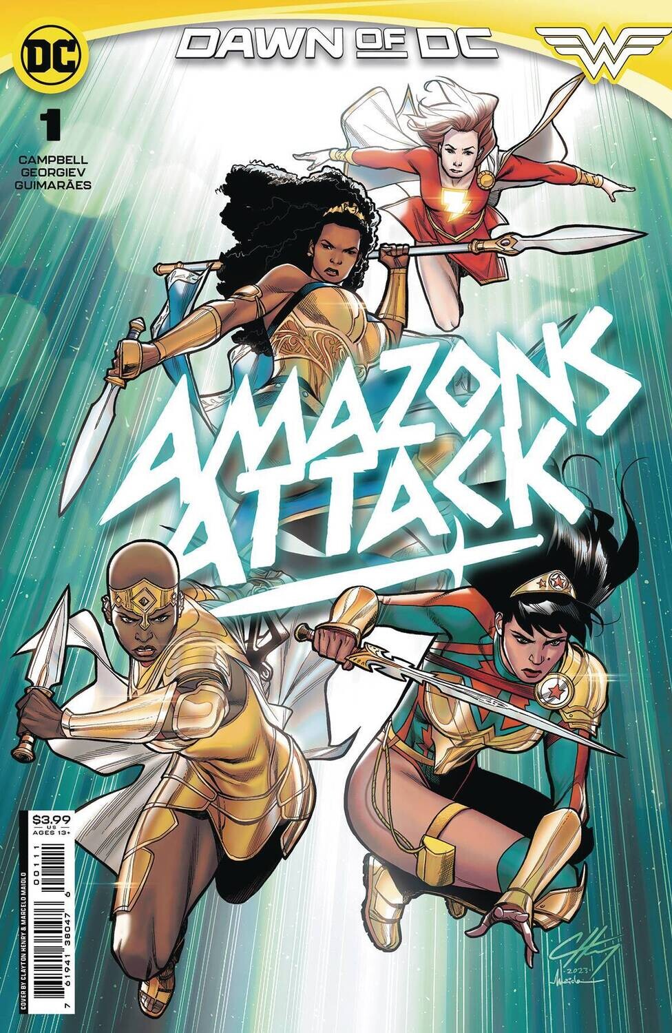 AMAZONS ATTACK #1 CVR A CLAYTON HENRY
DC COMICS
(25th October 2023)
