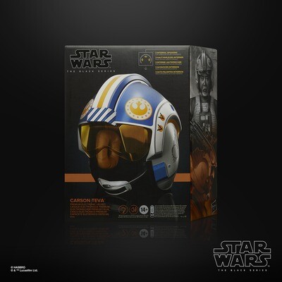 **DAMAGED PACKAGING ONLY** Star Wars The Black Series Carson Teva Premium Electronic Roleplay Helmet