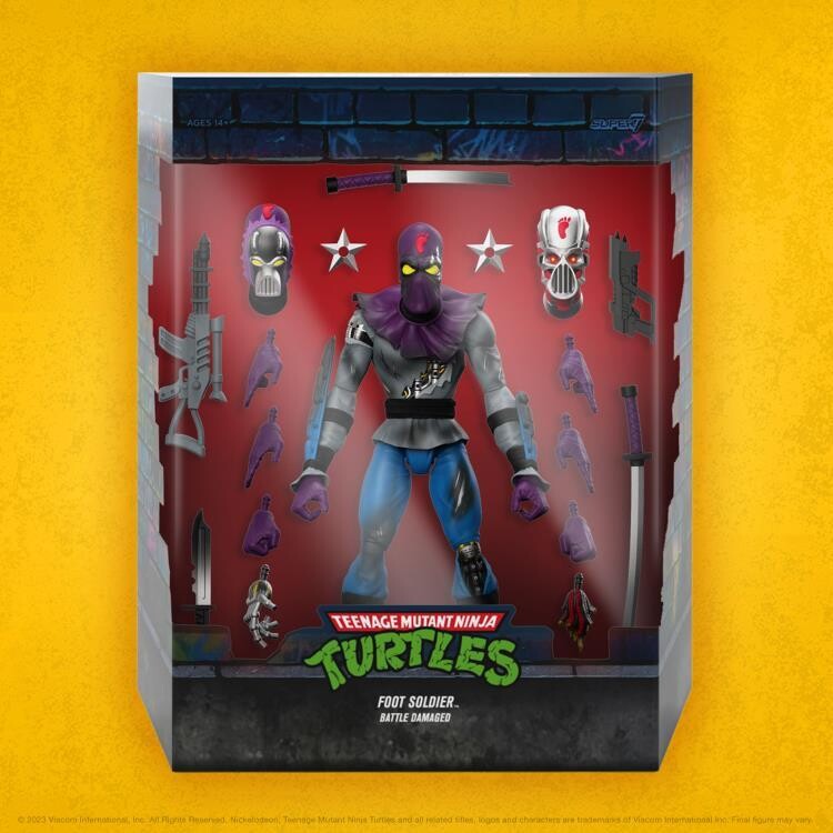 Super7 TMNT Wave 11 Battle Damaged Foot Soldier  (Teenage Mutant Ninja Turtles)