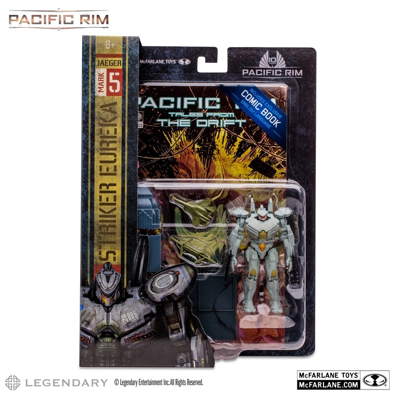 McFarlane Toys PACIFIC RIM STRIKER EUREKA (JAEGER) Action Figure set with Comic