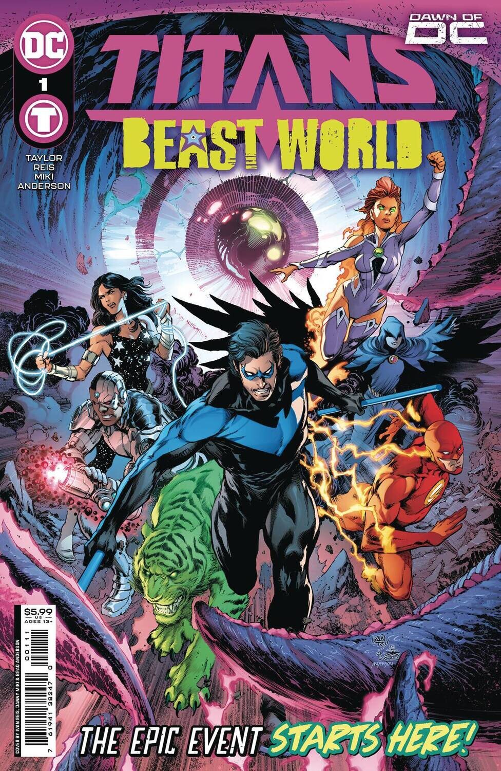 TITANS BEAST WORLD #1 (OF 6) CVR A IVAN REIS & DANNY MIKI DC COMICS (29th November 2023)
