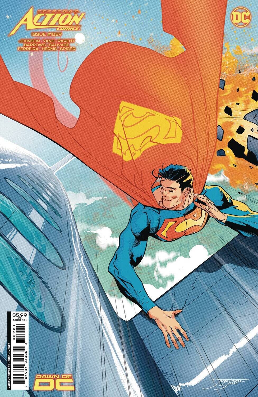 ACTION COMICS #1059 CVR B JORGE JIMENEZ CSV
DC COMICS
(29th November 2023)