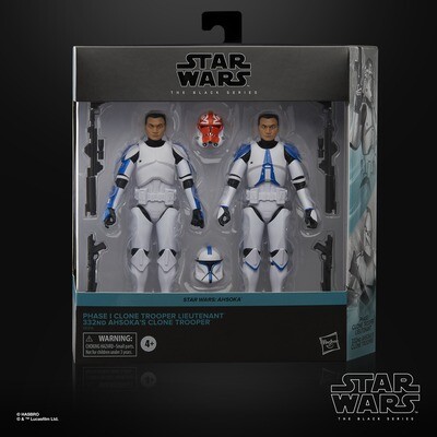 Star Wars The Black Series Phase I Clone Trooper Lieutenant & 332nd Ahsoka’s Clone Trooper 2 Pack