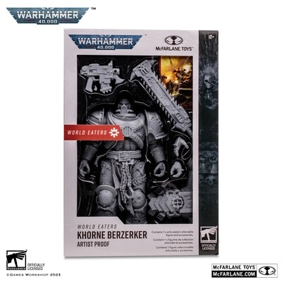 McFarlane Toys 7" Warhammer 40,000 WORLD EATERS KHORNE BERZERKER (ARTIST PROOF) Action Figure