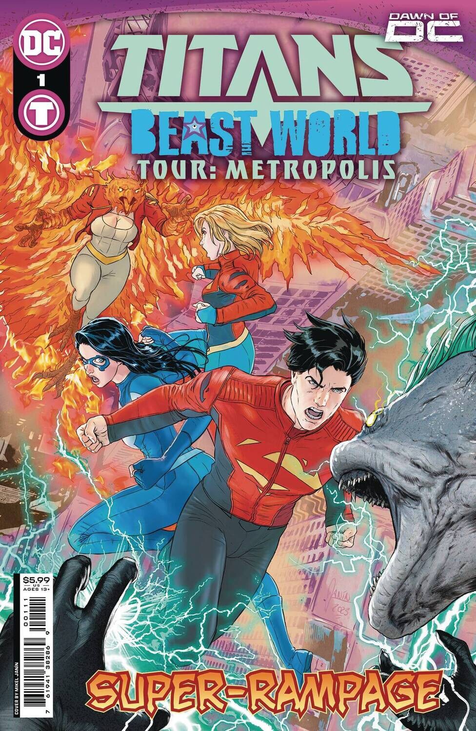 TITANS BEAST WORLD TOUR METROPOLIS #1 OSH CVR A MIKEL JANIN
DC COMICS
(6th December 2023)