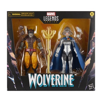 Marvel Legends Wolverine 50th Anniversary 6" Wolverine and Lilandra Neramani 2 Pack