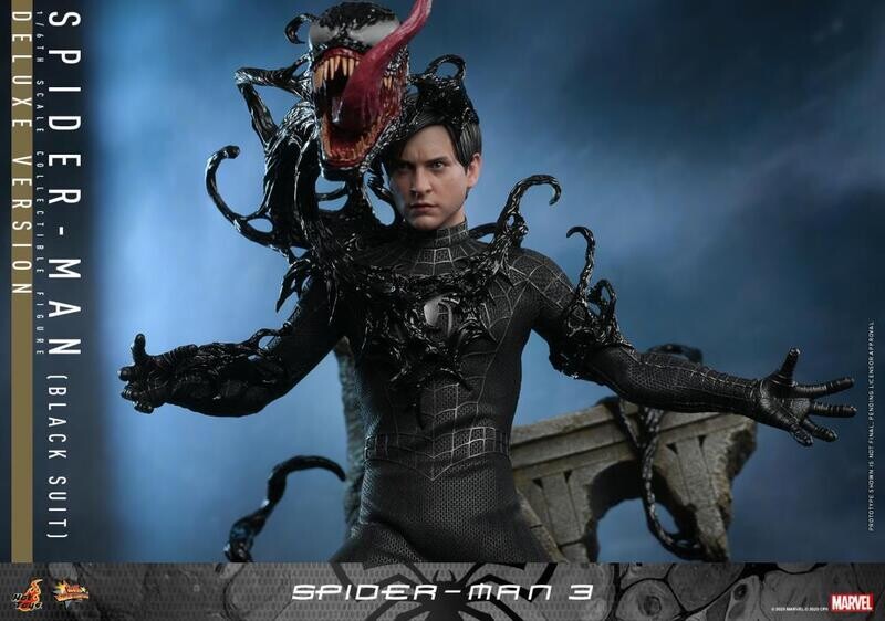 **PRE ORDER** HOT TOYS 1/6 SPIDER-MAN 3 SPIDER-MAN (BLACK SUIT) DELUXE EDITION ACTION FIGURE